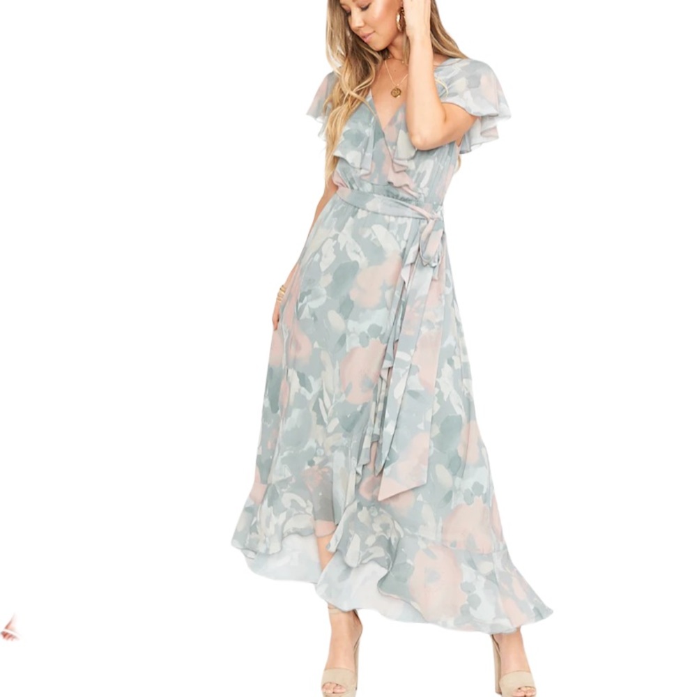 Show me your MuMu Jess Ruffle midi dress size M NWT